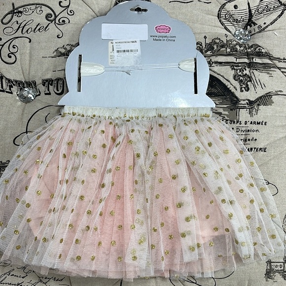 Popatu Baby Girl Tutu Skirt and Headband Dotted Set - Picture 8 of 8